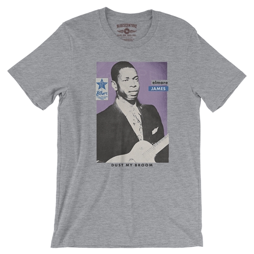 Ltd. Ed. Blues Hall of Fame Elmore James T-Shirt - Lightweight Vintage Style - vintageathleticheather