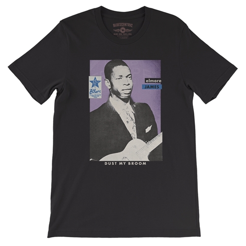 Ltd. Ed. Blues Hall of Fame Elmore James T-Shirt - Lightweight Vintage Style - vintageblack