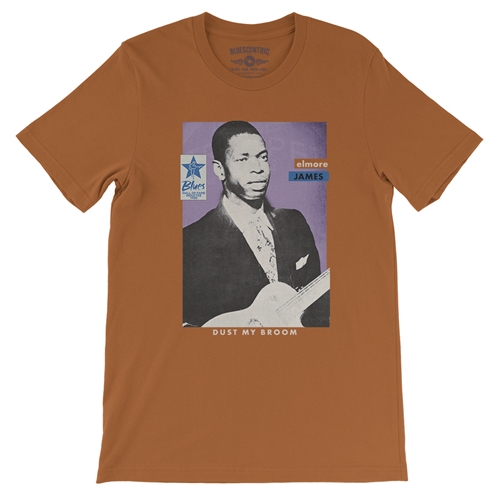 Ltd. Ed. Blues Hall of Fame Elmore James T-Shirt - Lightweight Vintage Style - vintageburntorange