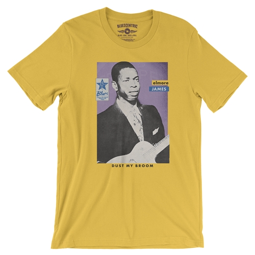 Ltd. Ed. Blues Hall of Fame Elmore James T-Shirt - Lightweight Vintage Style - vintagemaizeyellow
