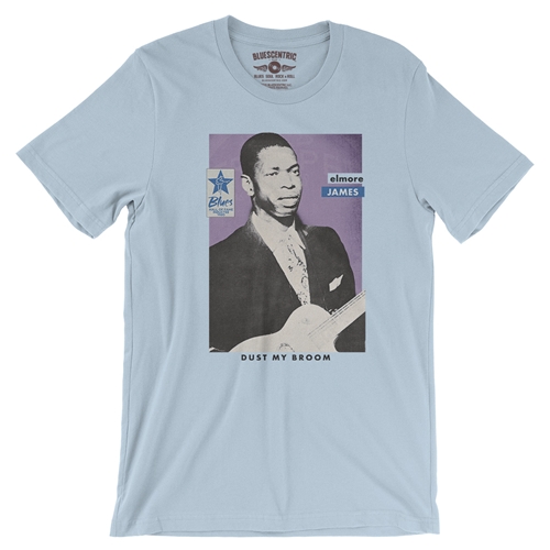 Ltd. Ed. Blues Hall of Fame Elmore James T-Shirt - Lightweight Vintage Style - vintagethrowbackblue
