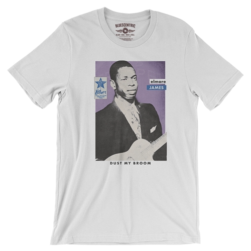 Ltd. Ed. Blues Hall of Fame Elmore James T-Shirt - Lightweight Vintage Style - vintagewhite