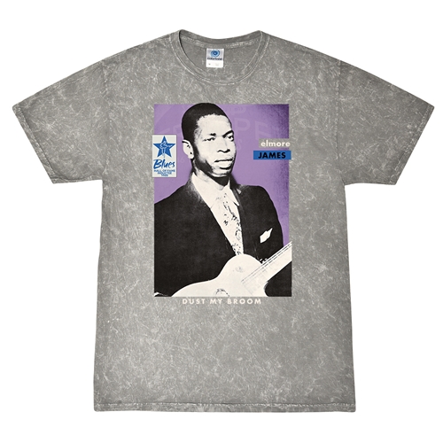 Ltd. Ed. Blues Hall of Fame Elmore James T-Shirt - Grey Mineral Wash