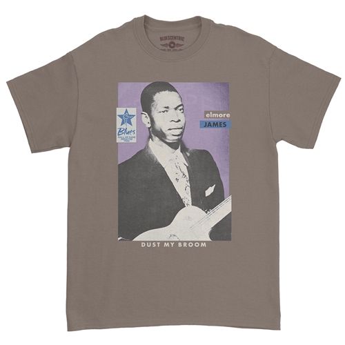 Ltd. Ed. Blues Hall of Fame Elmore James T-Shirt - Classic Heavy Cotton - classictaupe