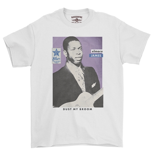 Ltd. Ed. Blues Hall of Fame Elmore James T-Shirt - Classic Heavy Cotton - classicwhite