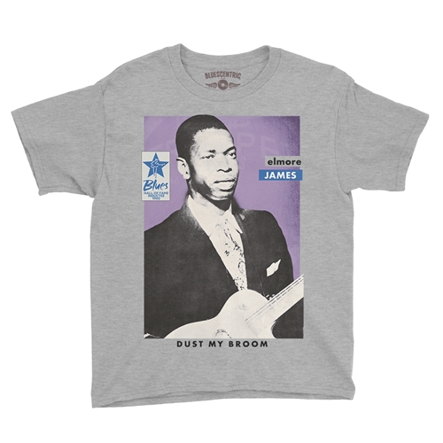 Ltd. Ed. Blues Hall of Fame Elmore James Youth T-Shirt - Lightweight Vintage Children & Toddlers - youthheatherathletic
