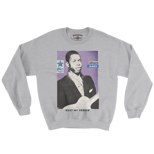 Ltd. Ed. Blues Hall of Fame Elmore James Crewneck Sweatshirt - crewneckathleticheather