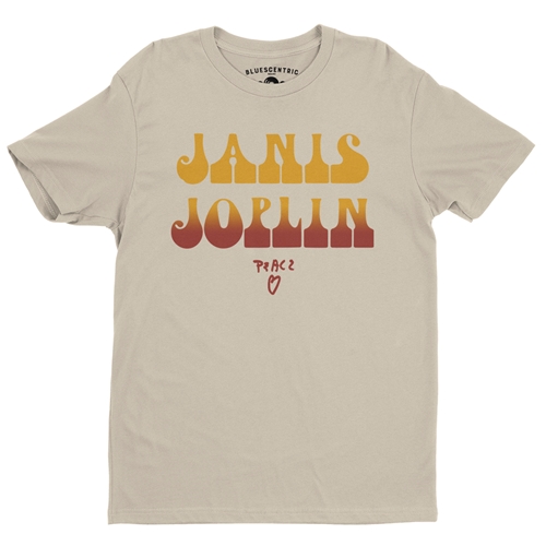 Hot Janis Joplin T-Shirt - Lightweight Vintage Style - vintagecream