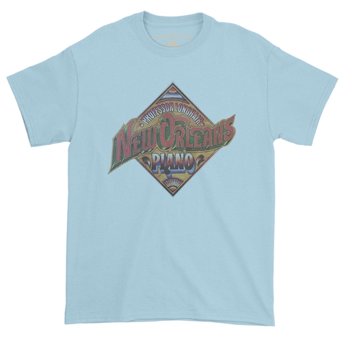 Professor Longhair New Orleans Piano T-Shirt - Classic Heavy Cotton - classiclightblue