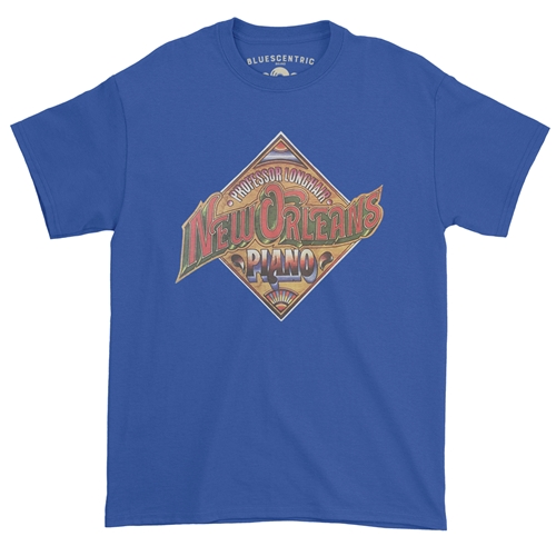 Professor Longhair New Orleans Piano T-Shirt - Classic Heavy Cotton - classicroyalblue