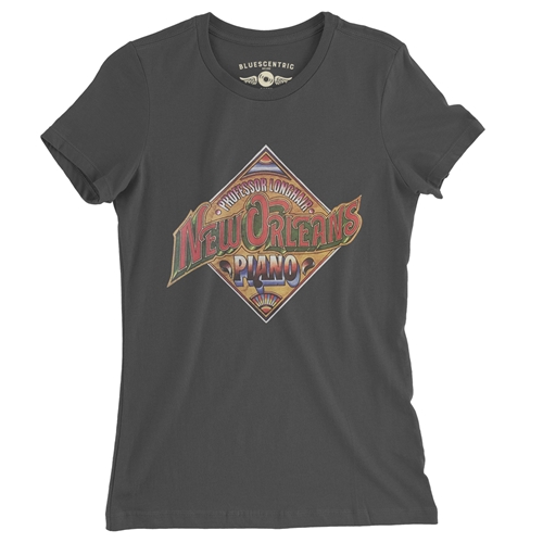 Professor Longhair New Orleans Piano Ladies T Shirt - ladiessmoke