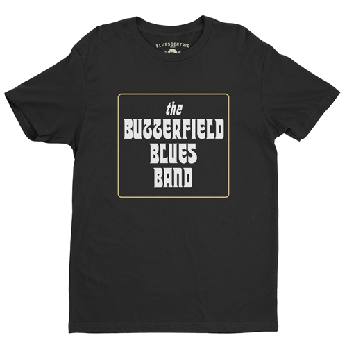 Butterfield Blues Band Box T-Shirt - Lightweight Vintage Style - vintageblack