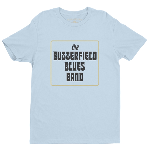 Butterfield Blues Band Box T-Shirt - Lightweight Vintage Style - vintagethrowbackblue