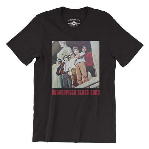 1966 Butterfield Blues Band T-Shirt - Lightweight Vintage Style - vintageblack