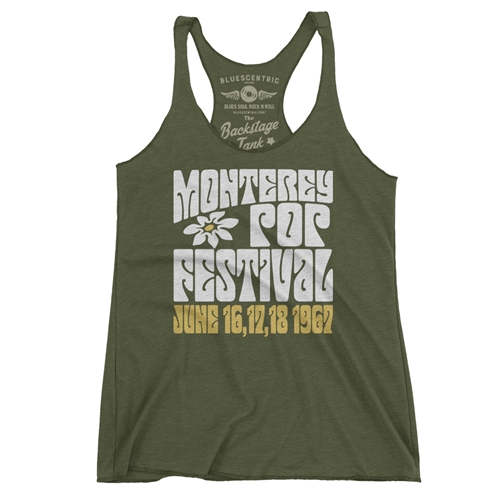 Monterey Pop Festival Flower Racerback Tank - Women