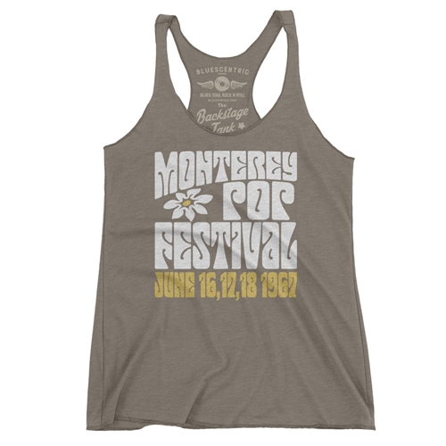 Monterey Pop Festival Flower Racerback Tank - Women