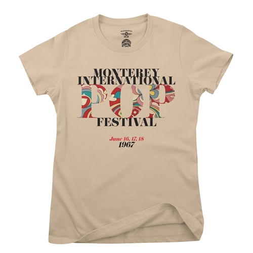Small Batch Monterey Pop Festival Ladies T Shirt - Hippie Edition - ladiessanddune