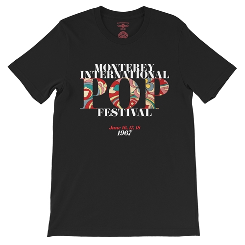 Small Batch Monterey Pop Festival T-Shirt - Hippie Edition - Lightweight Vintage Style - vintageblack