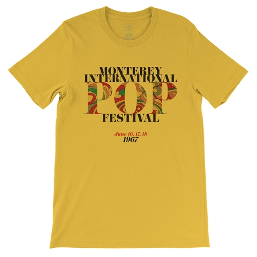 Small Batch Monterey Pop Festival T-Shirt - Hippie Edition - Lightweight Vintage Style - vintagemaizeyellow