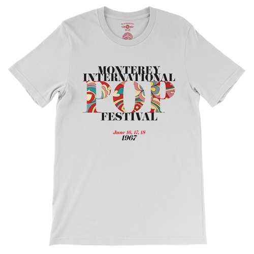 Small Batch Monterey Pop Festival T-Shirt - Hippie Edition - Lightweight Vintage Style - vintagewhite