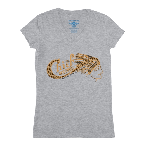 Chief Records V-Neck T Shirt - Women