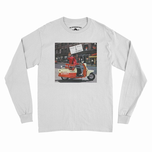 Bo Diddley Have Guitar Will Travel Long Sleeve T-Shirt - longsleevewhite