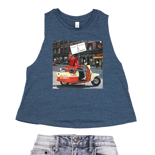 Bo Diddley Have Guitar Will Travel Racerback Crop Top - Women