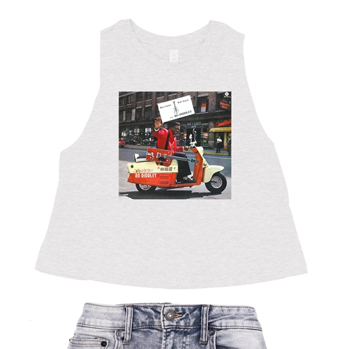 Bo Diddley Have Guitar Will Travel Racerback Crop Top - Women