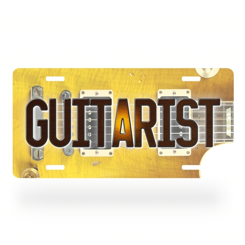 Guitarist License Plate