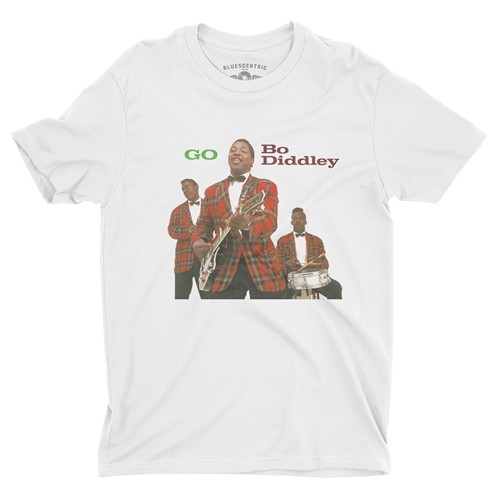 Go Bo Diddley T-Shirt - Lightweight Vintage Style - white