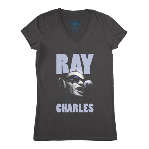 Ray Charles V-Neck T Shirt - Women