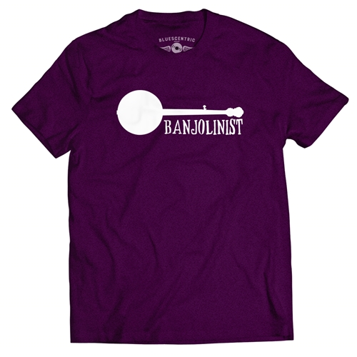 Banjolinist Bluegrass T-Shirt - Classic Heavy Cotton - classicblackberry