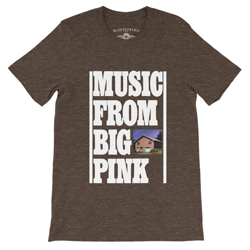 The Band Music From Big Pink T-Shirt - Lightweight Vintage Style - heatherbigmuddy