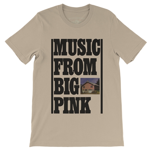 The Band Music From Big Pink T-Shirt - Lightweight Vintage Style - vintagecream