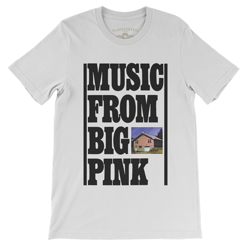 The Band Music From Big Pink T-Shirt - Lightweight Vintage Style - white