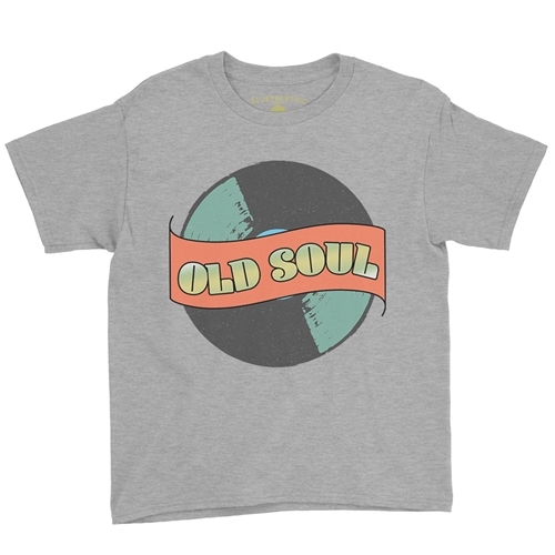 Old Soul Youth T-Shirt - Lightweight Vintage Children & Toddlers - youthheatherathletic