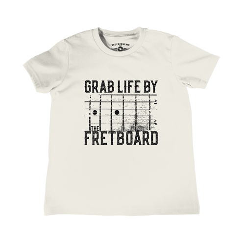 Grab Life by the Fretboard Youth T-Shirt - Lightweight Vintage Children & Toddlers - youthnatural