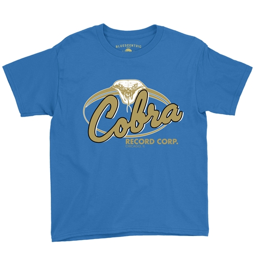 Cobra Records Youth T-Shirt - Lightweight Vintage Children & Toddlers - youthroyalblue