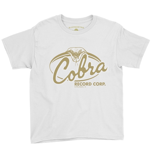 Cobra Records Youth T-Shirt - Lightweight Vintage Children & Toddlers - youthwhite