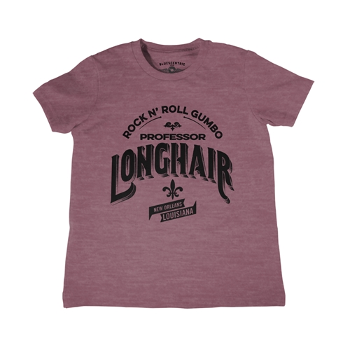 Professor Longhair Rock n Roll Gumbo Youth T-Shirt - Lightweight Vintage Children & Toddlers - youthheathermaroon