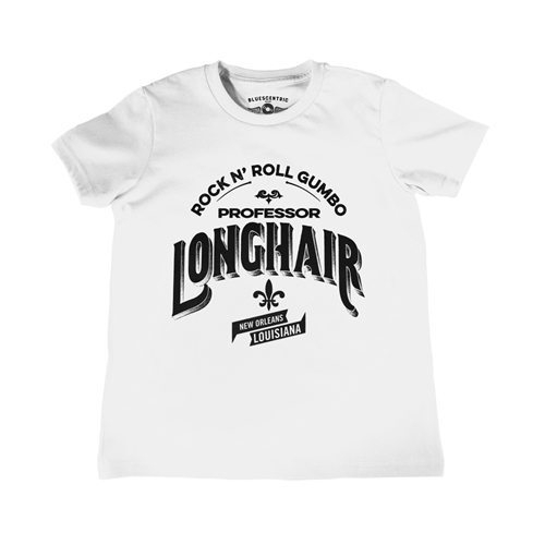 Professor Longhair Rock n Roll Gumbo Youth T-Shirt - Lightweight Vintage Children & Toddlers - youthwhite