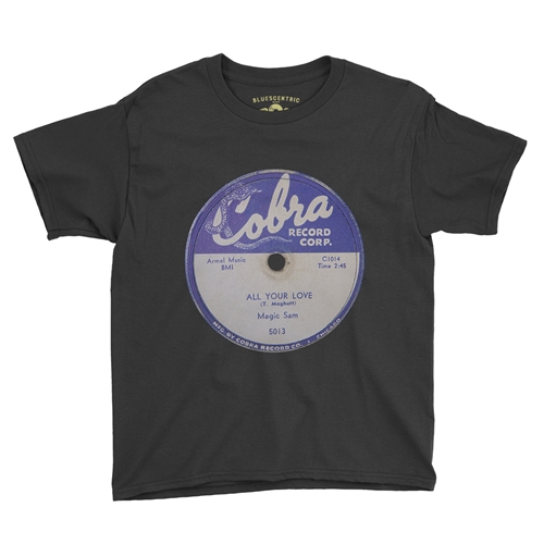 Cobra Vinyl Record Youth T-Shirt - Lightweight Vintage Children & Toddlers - youthblack