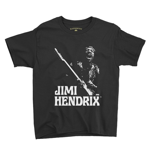 Youth 1970 Jimi Hendrix T-Shirt - Lightweight Vintage Children & Toddlers - youthblack