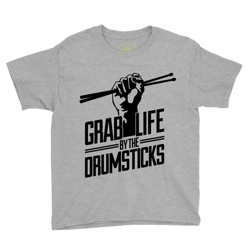 Grab Life by the Drumsticks Youth T-Shirt - Lightweight Vintage Children & Toddlers - youthheatherathletic
