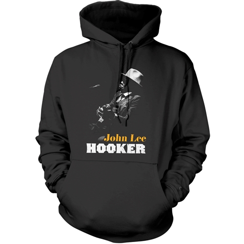 Graphic John Lee Hooker Silhouette Pullover Jacket - hoodieblack