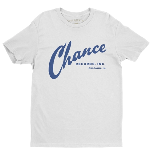 Chance Records T-Shirt - Lightweight Vintage Style - white