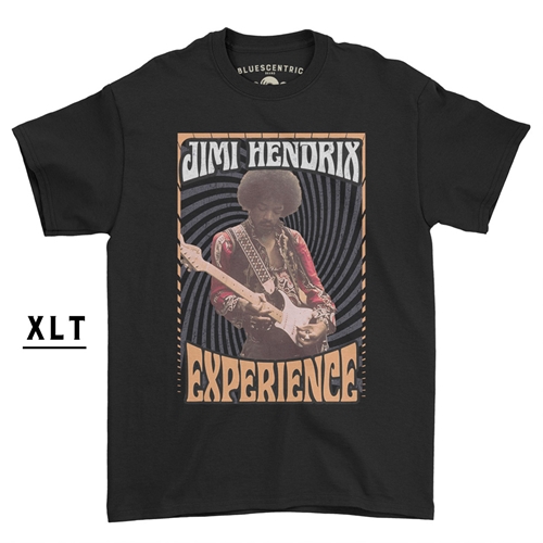 Jimi Hendrix Live In New York Big & Tall T-Shirt Black