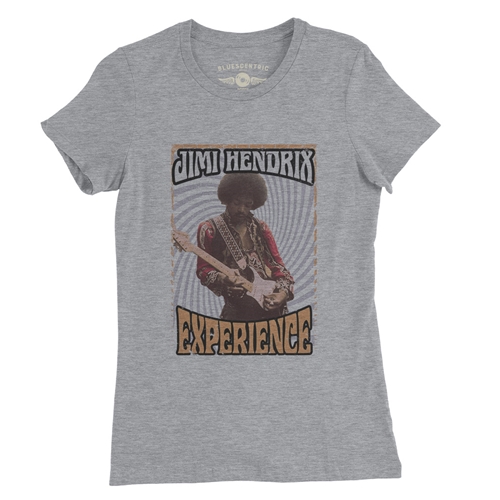 Jimi Hendrix Experience Ladies T Shirt - Relaxed Fit - ladiesathleticheather