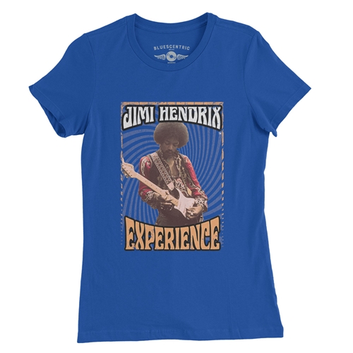 Jimi Hendrix Experience Ladies T Shirt - Relaxed Fit - ladiesblue