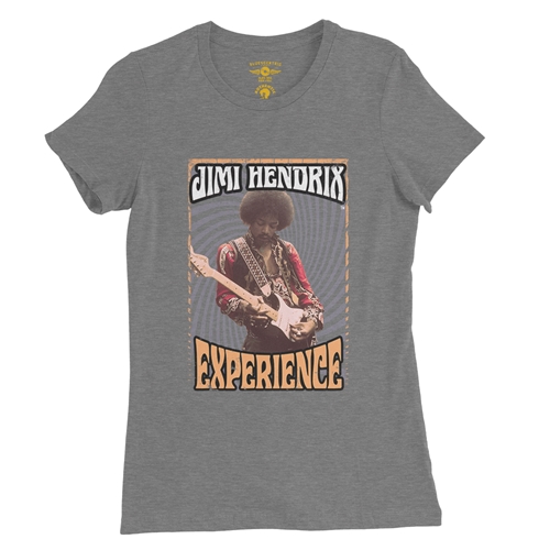 Jimi Hendrix Experience Ladies T Shirt - Relaxed Fit - ladiesdeepheather